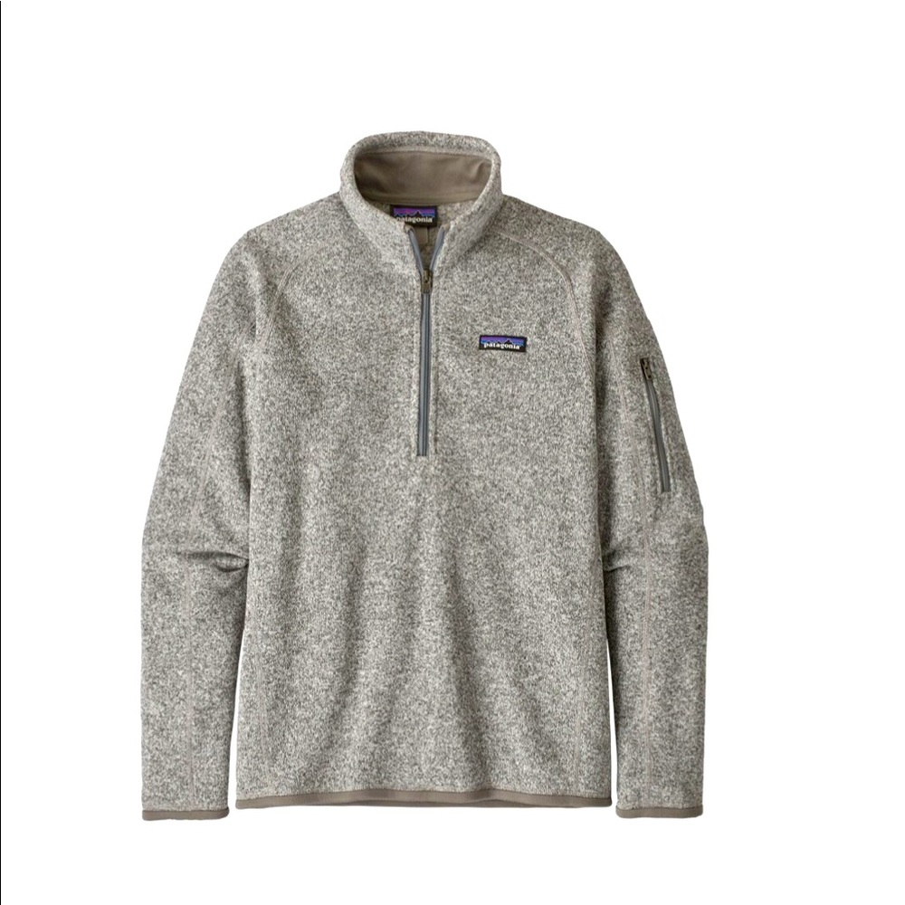 Patagonia 1/4 Zip Better Sweater Birch Gray Small
